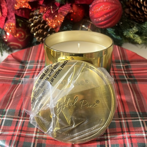 Capri Blue Crystal Pine Scented Candles for Home - Glimmer Inverted Jar Candles - Picture 2 of 7